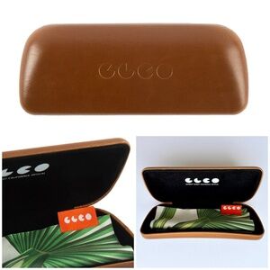 GARRETT LEIGHT Smooth Hard Shell Sunglasses Case NWT